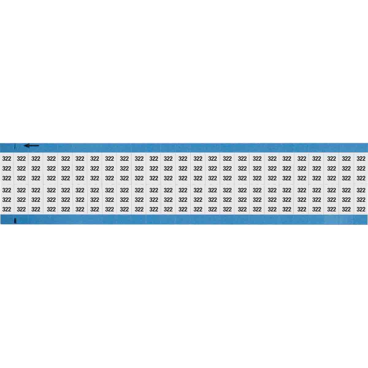 Wire Marker 0.75in H x 0.36in W, 322