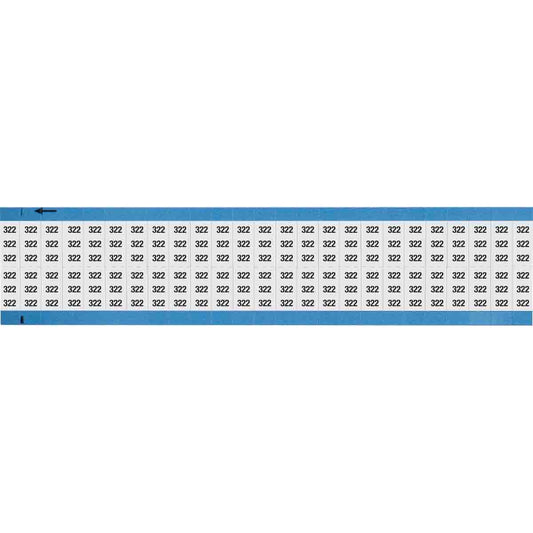 Wire Marker 0.75in H x 0.36in W, 322