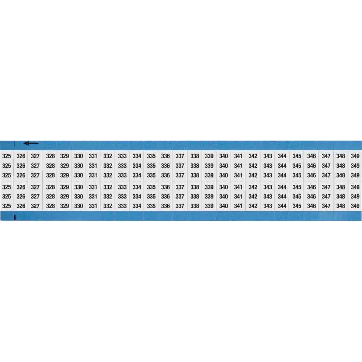 Wire Marker 0.75in H x 0.36in W, 325-349