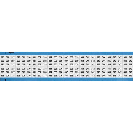 Wire Marker 0.75in H x 0.36in W, 325-349