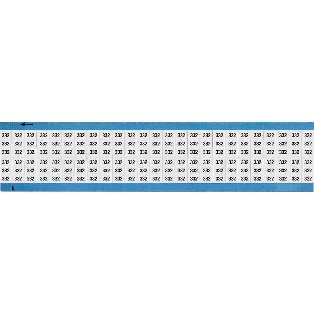 Wire Marker 0.75in H x 0.36in W, 332