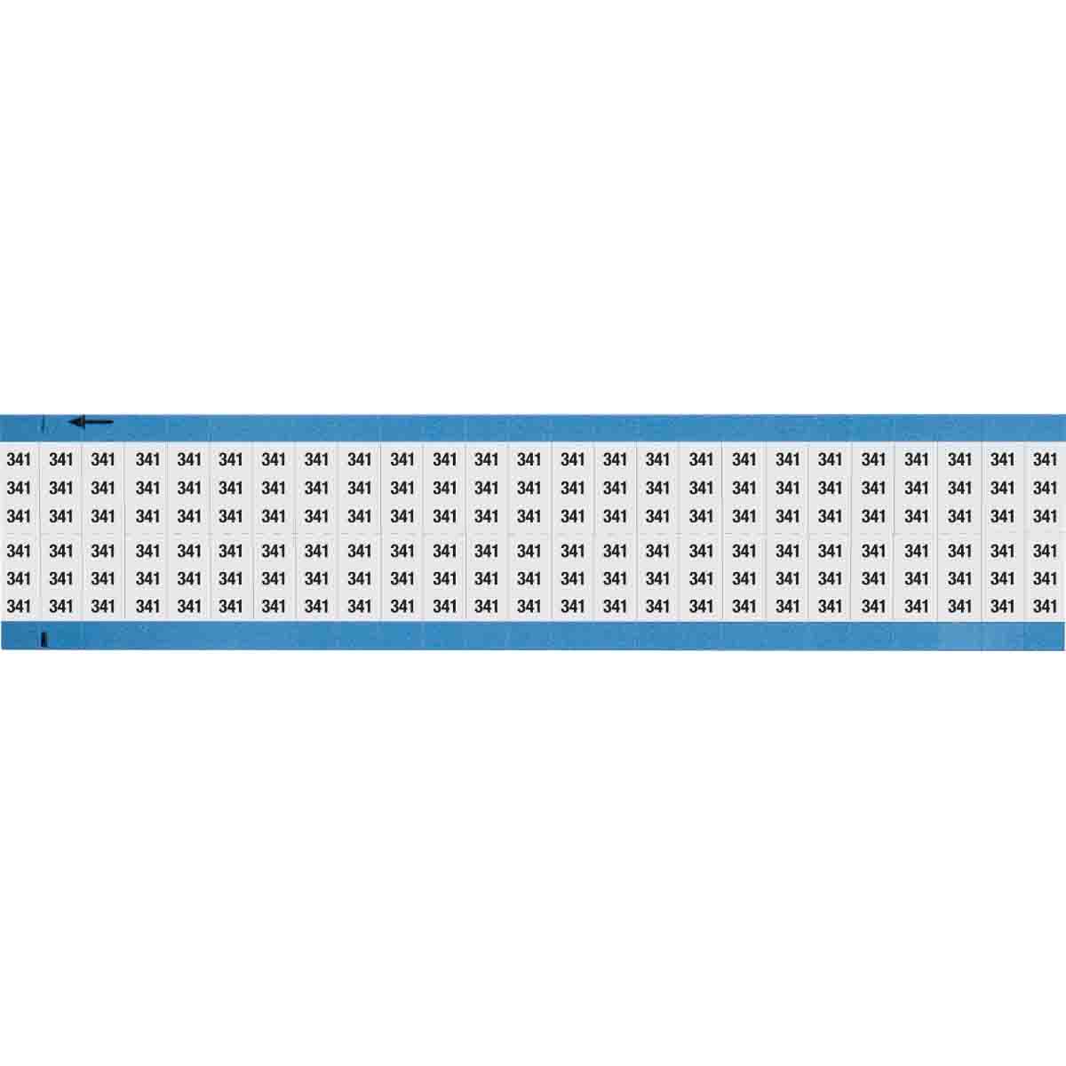 Wire Marker 0.75in H x 0.36in W, 341