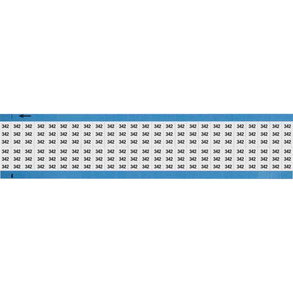 Wire Marker 0.75in H x 0.36in W, 342