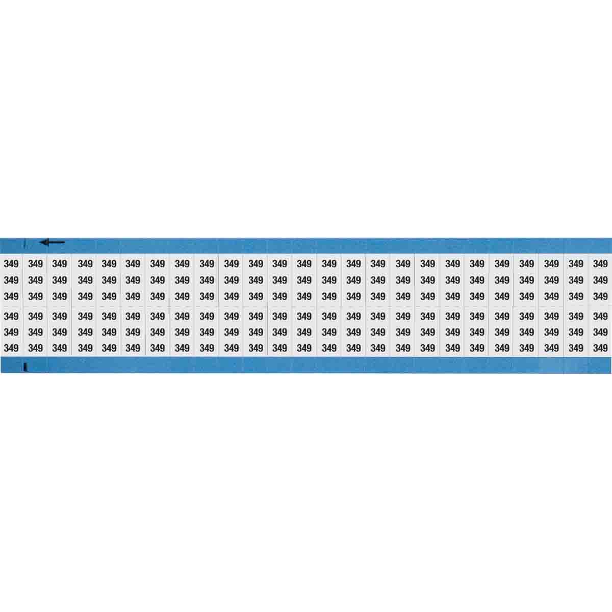 Wire Marker 0.75in H x 0.36in W, 349