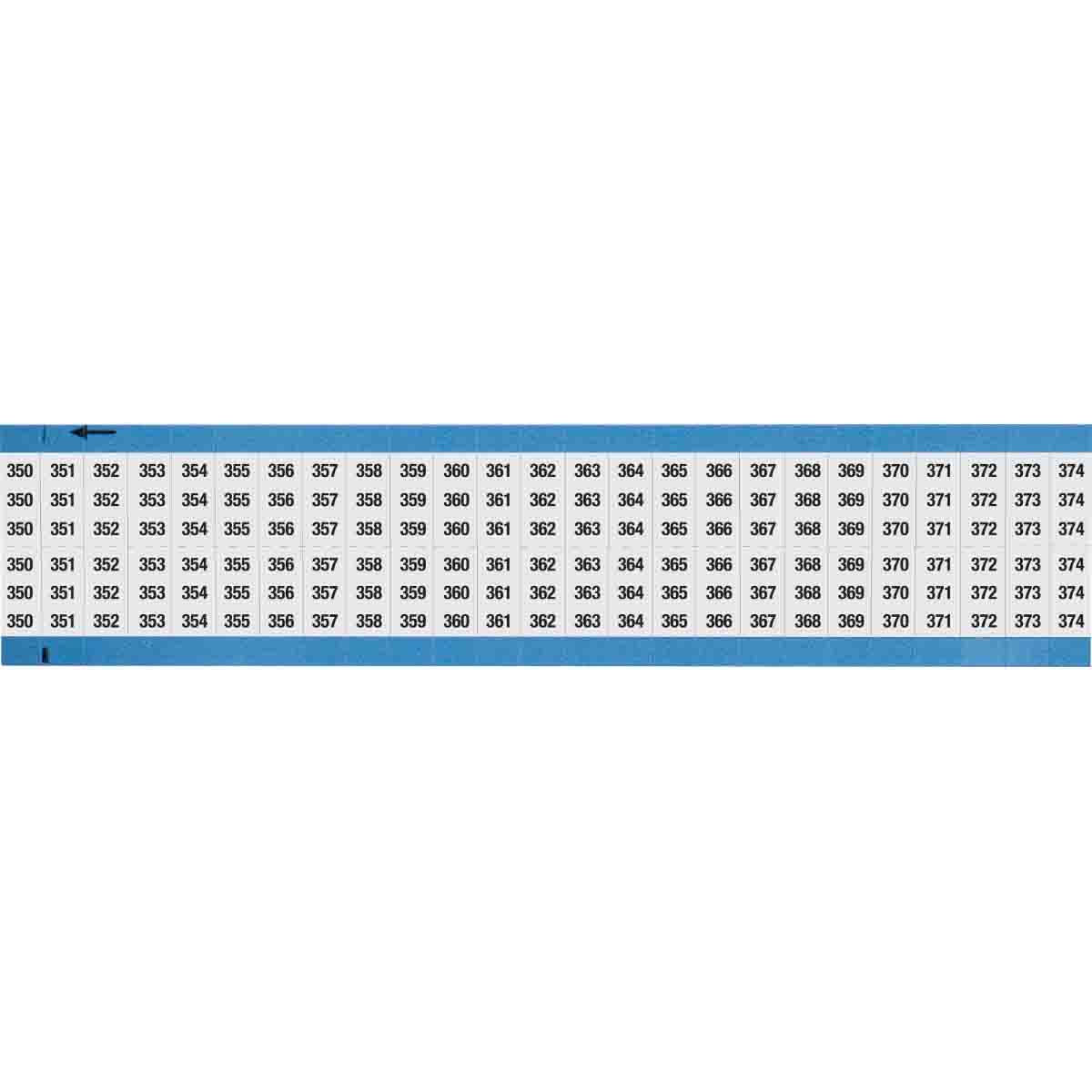 Wire Marker 0.75in H x 0.36in W, 350-374