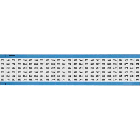 Wire Marker 0.75in H x 0.36in W, 350-374