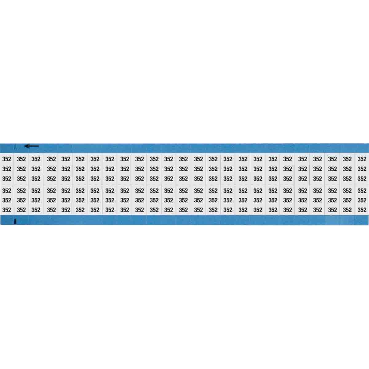 Wire Marker 0.75in H x 0.36in W, 352