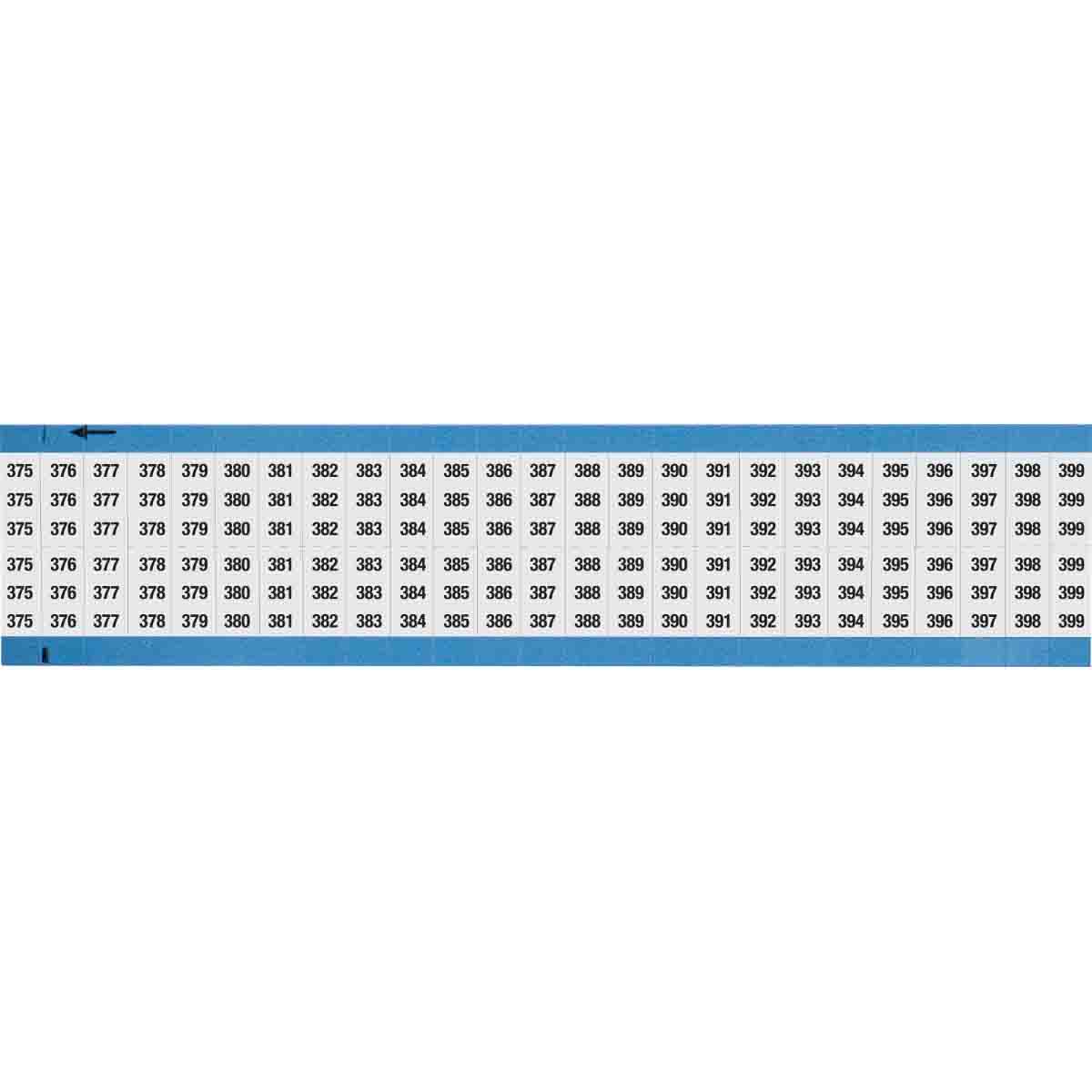 Wire Marker 0.75in H x 0.36in W, 375-399