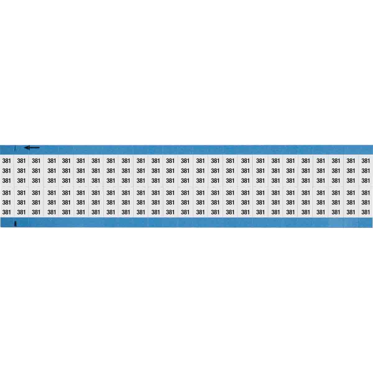 Wire Marker 0.75in H x 0.36in W, 381