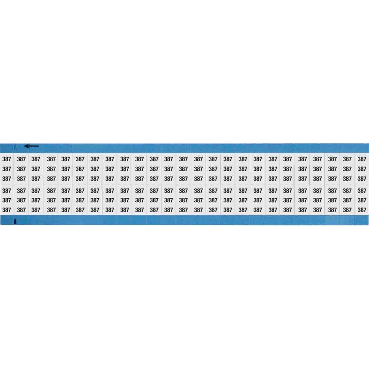 Wire Marker 0.75in H x 0.36in W, 387