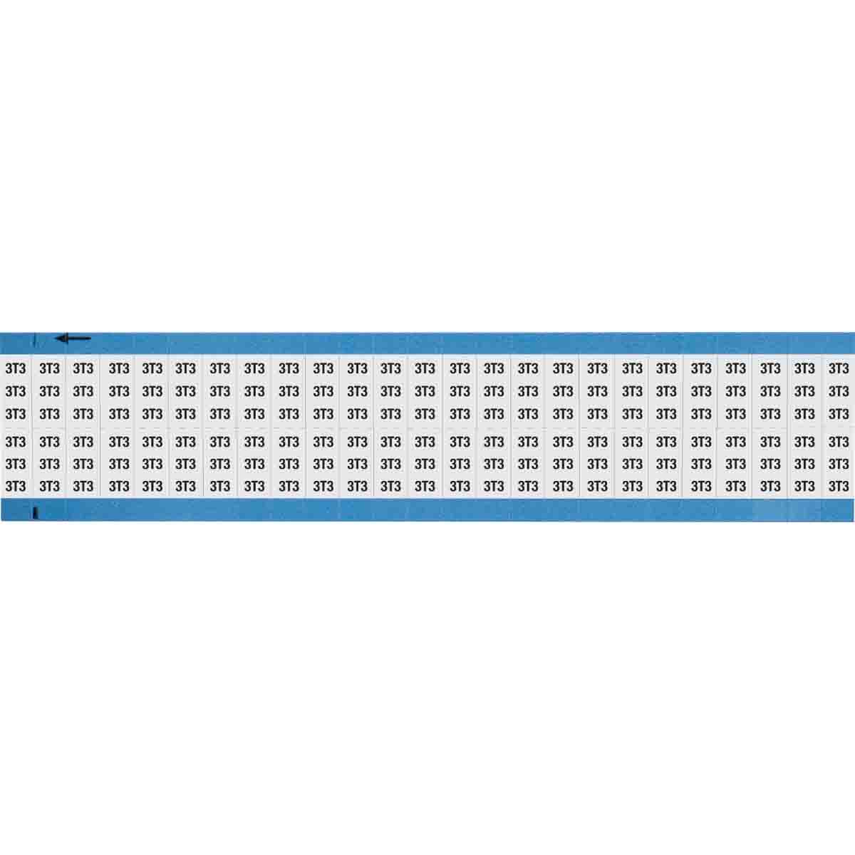 Wire Marker 0.75in H x 0.36in W, 3T3