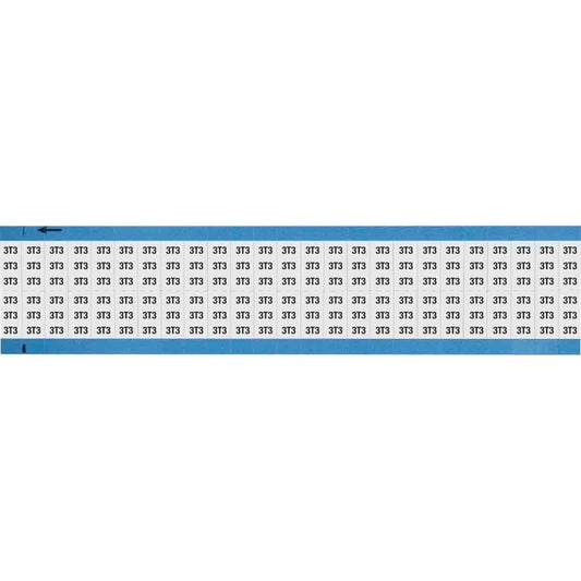 Wire Marker 0.75in H x 0.36in W, 3T3