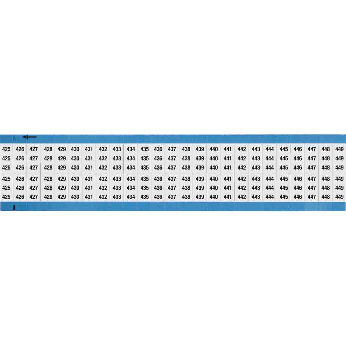 Wire Marker 0.75in H x 0.36in W, 425-449