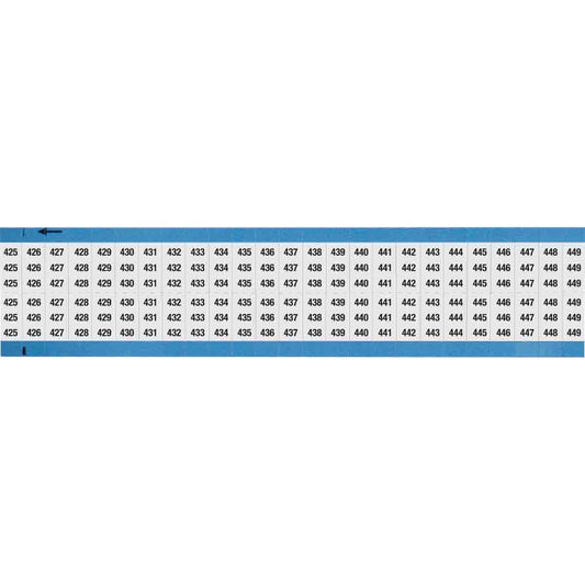 Wire Marker 0.75in H x 0.36in W, 425-449