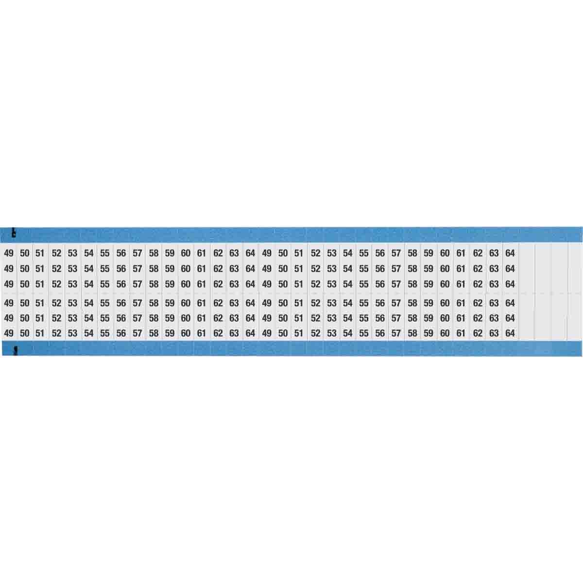 Wire Marker 0.75in H x 0.27in W, 49-64