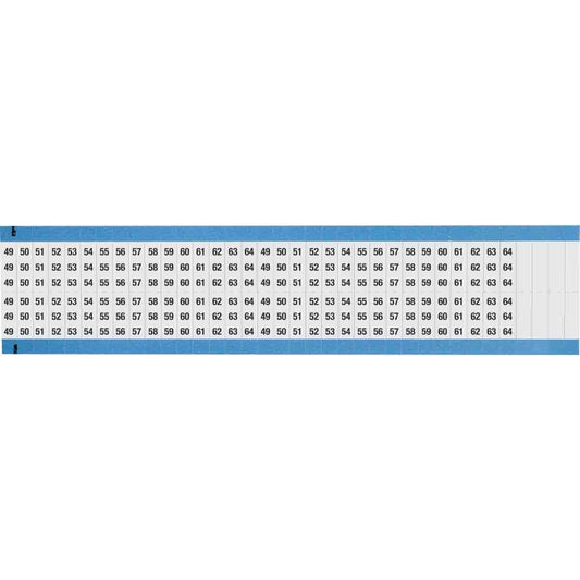 Wire Marker 0.75in H x 0.27in W, 49-64