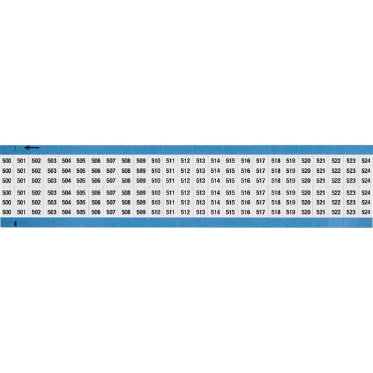 Wire Marker 0.75in H x 0.36in W, 500-524