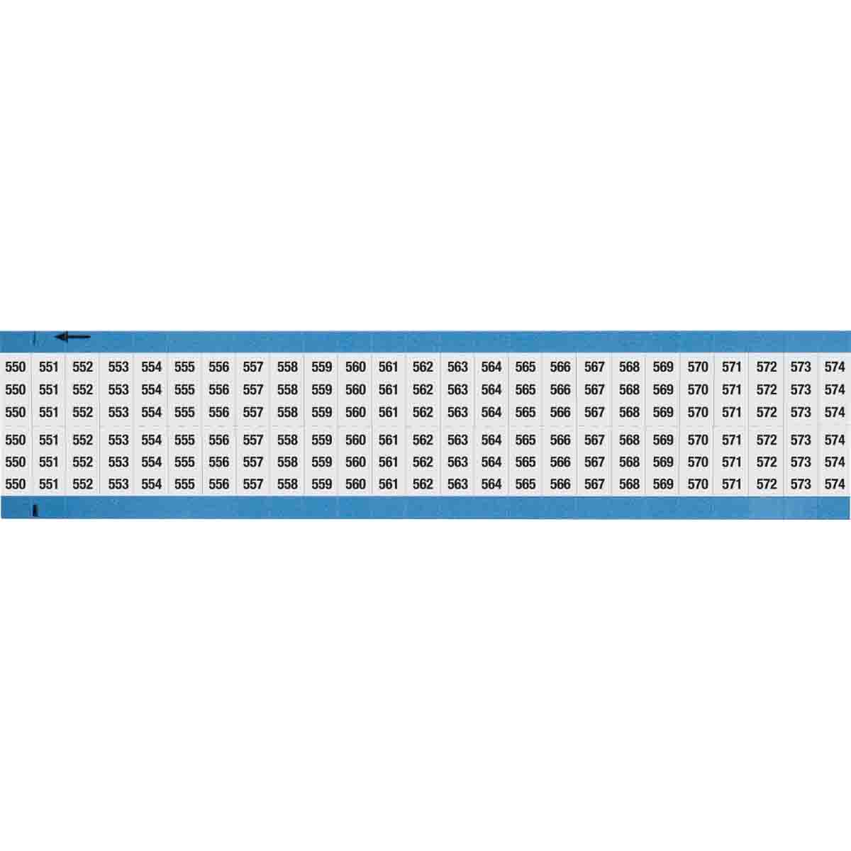 Wire Marker 0.75in H x 0.36in W, 550-574