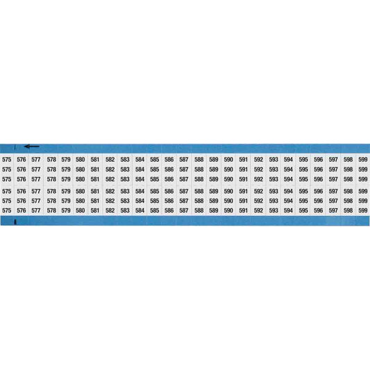 Wire Marker 0.75in H x 0.36in W, 575-599