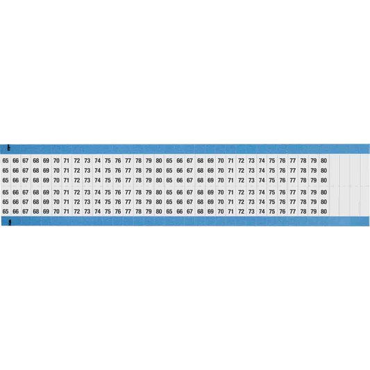 Wire Marker 0.75in H x 0.27in W, 65 to 80