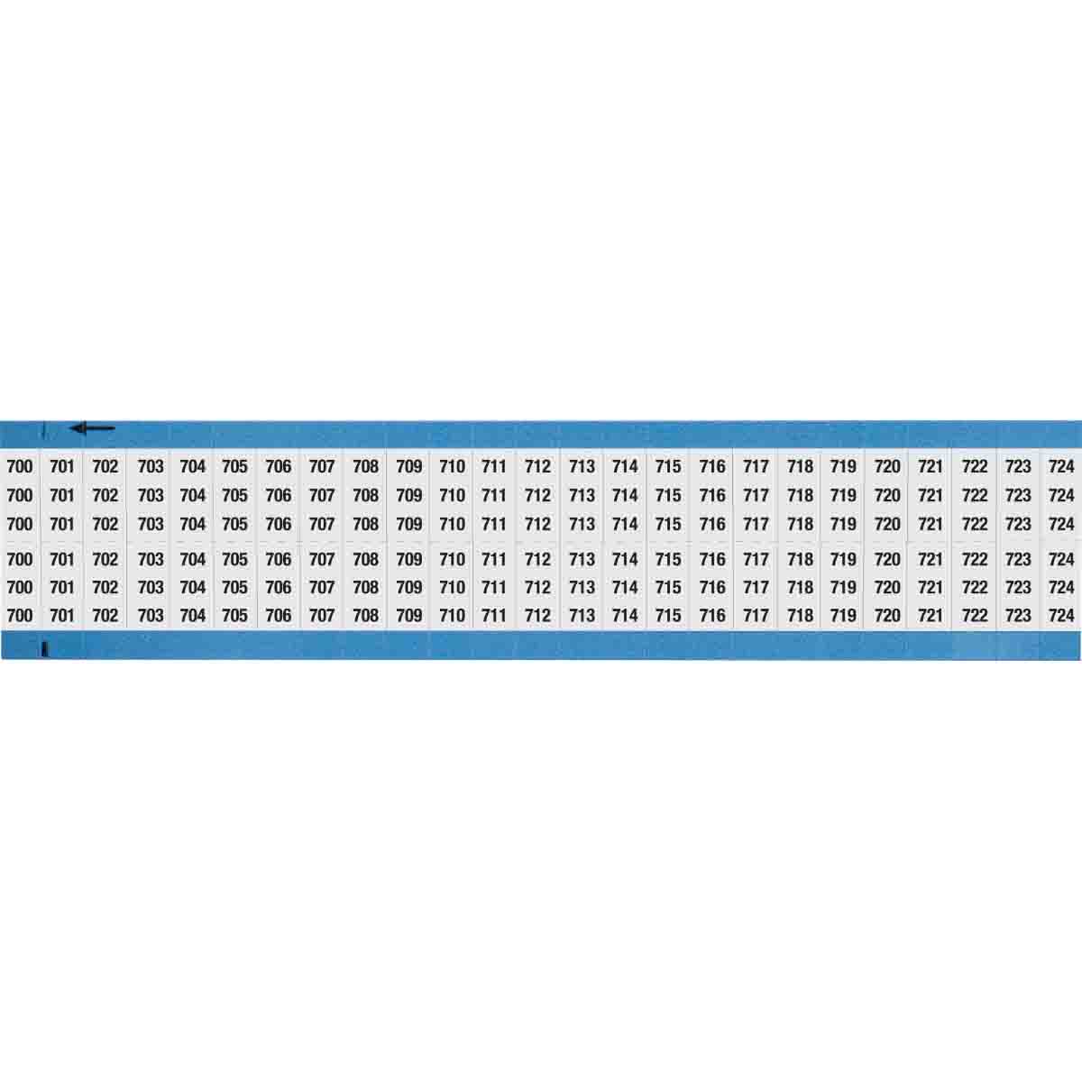 Wire Marker 0.75in H x 0.36in W, 700-724