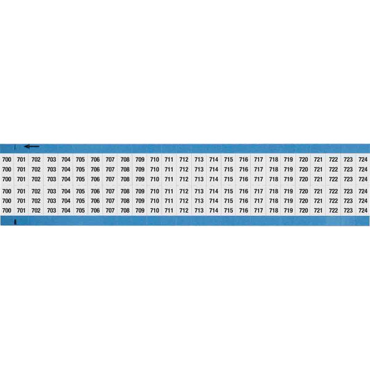 Wire Marker 0.75in H x 0.36in W, 700-724