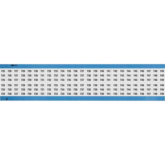 Wire Marker 0.75in H x 0.36in W, 725-749