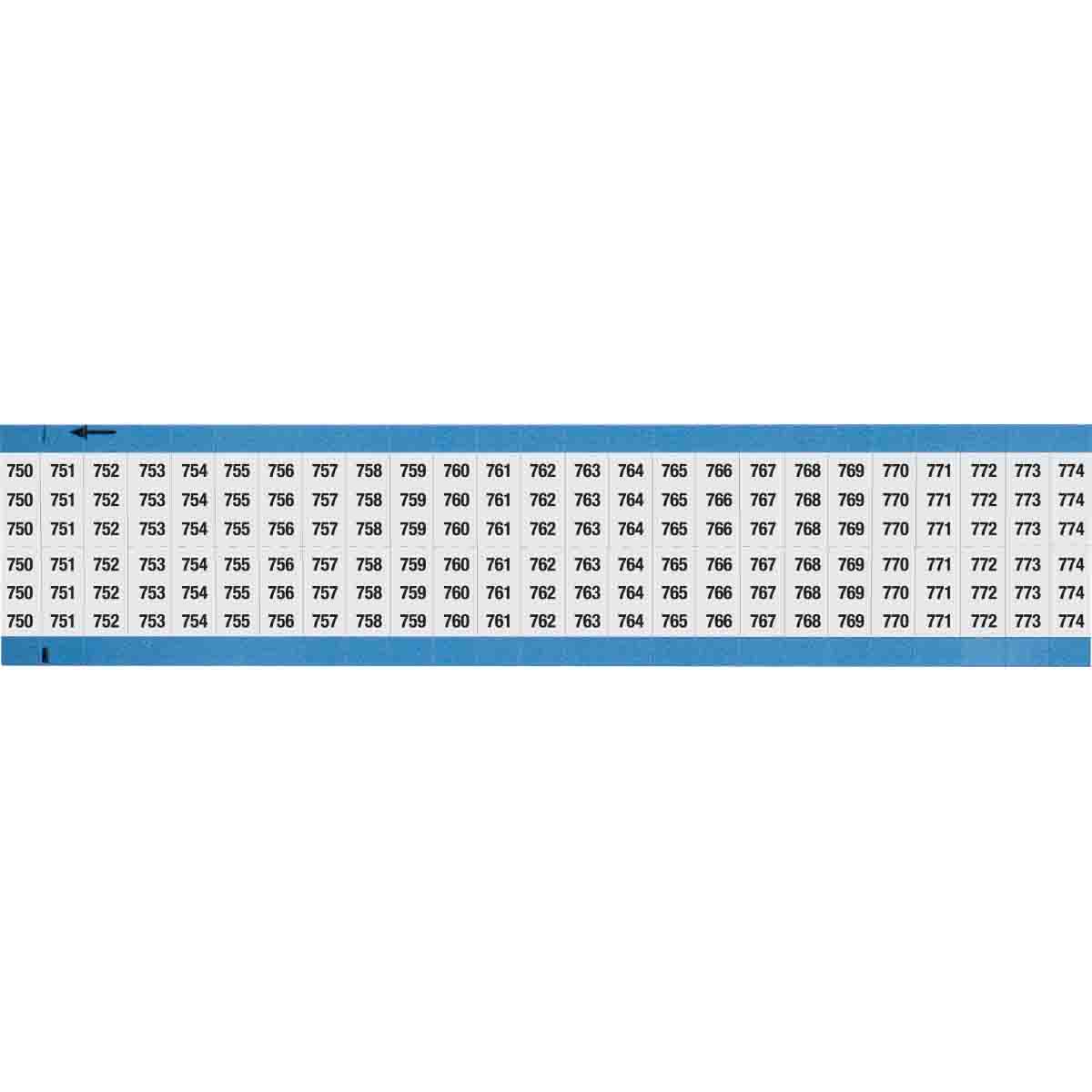 Wire Marker 0.75in H x 0.36in W, 750-774