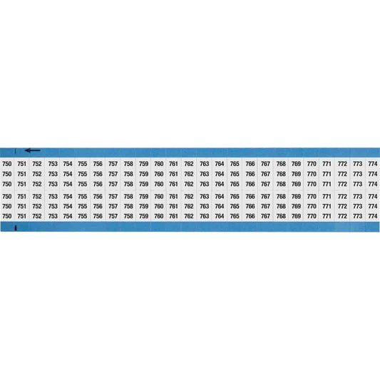 Wire Marker 0.75in H x 0.36in W, 750-774