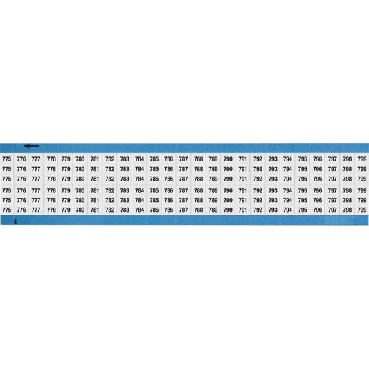 Wire Marker 0.75in H x 0.36in W, 775-799