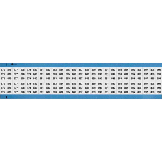 Wire Marker 0.75in H x 0.36in W, 875-899