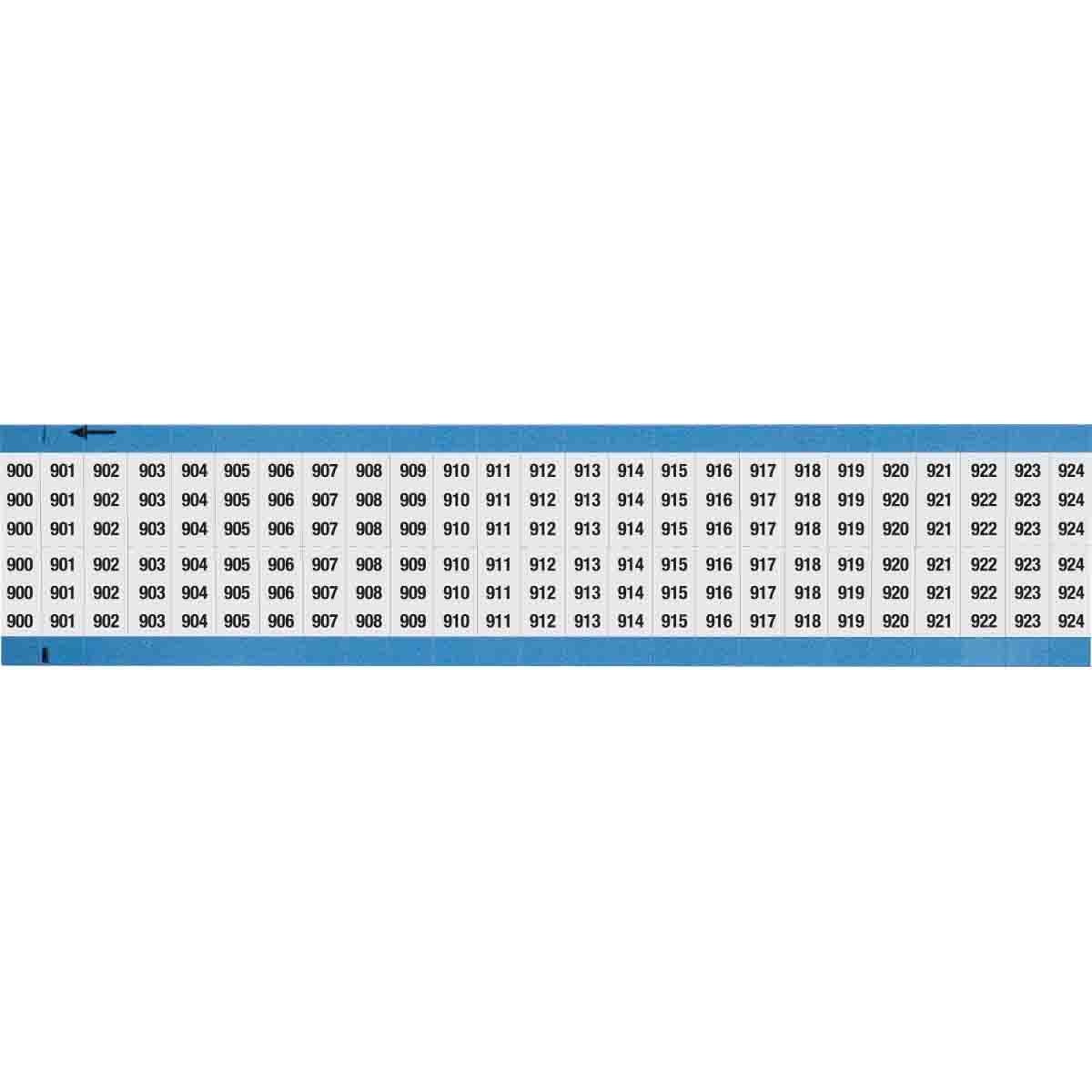 Wire Marker 0.75in H x 0.36in W, 900-924