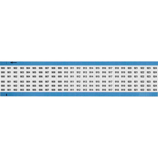 Wire Marker 0.75in H x 0.36in W, 900-924