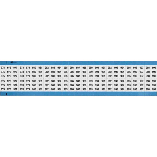 Wire Marker 0.75in H x 0.36in W, 975-999