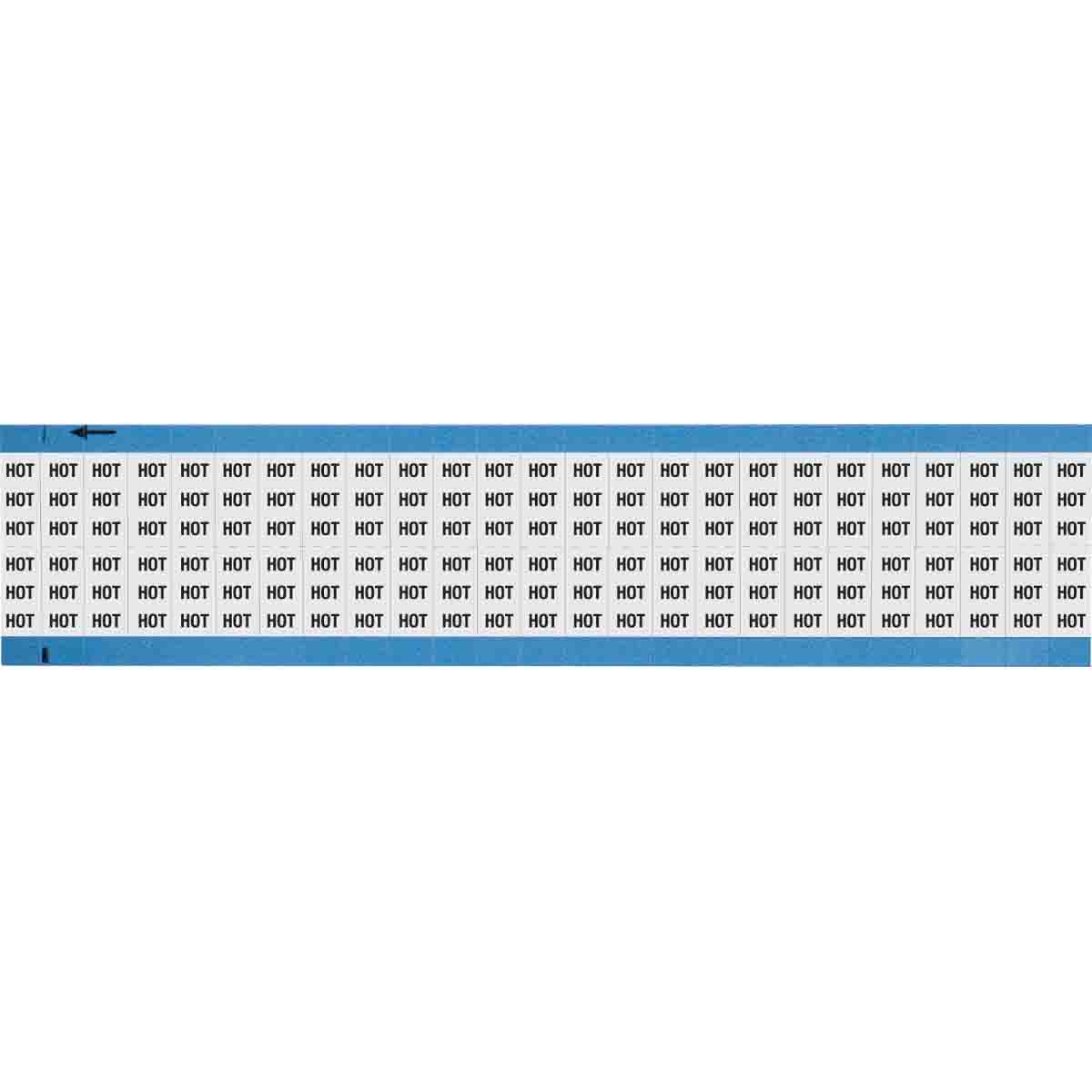 Wire Marker 0.75in H x 0.36in W, HOT