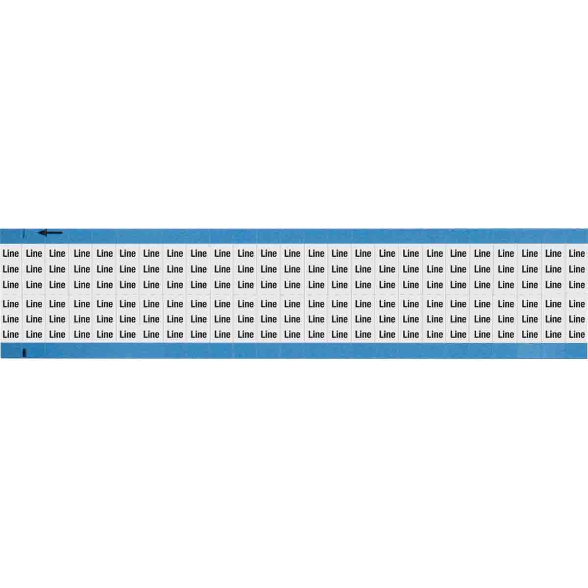 Wire Marker 0.75in H x 0.36in W, LINE