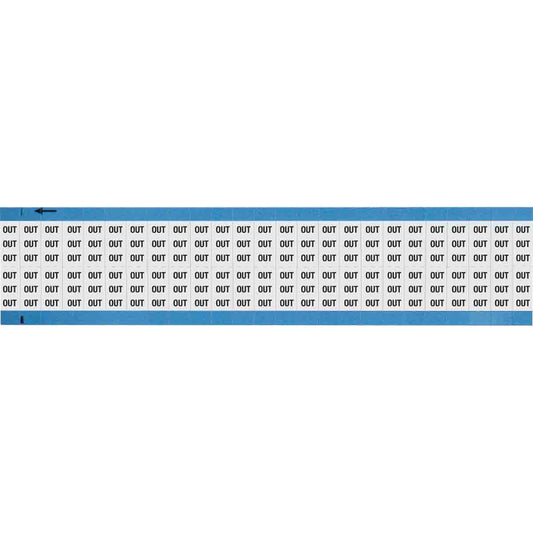 Wire Marker 0.75in H x 0.36in W, OUT