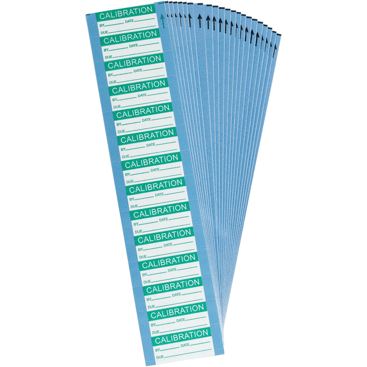 Calibration Lbls Cloth Grn/Wh 25Pk
