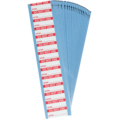 Maintenance Lbls Polyester Rd/Wh 25Pk