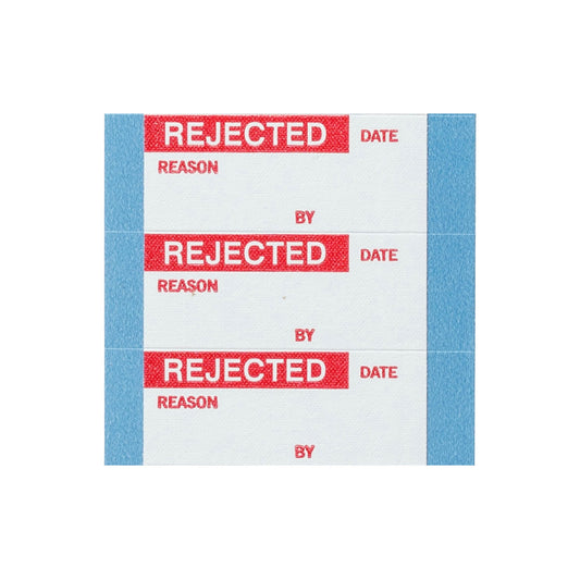 Quality Control Lbls Cloth Rd/Wh 25Pk
