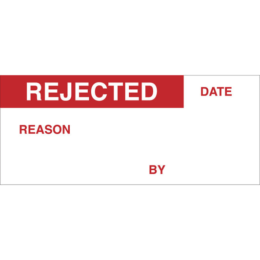 W/O CALIBRATION LBLS- REJECTED RECHAZADO