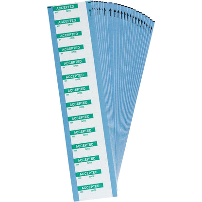 Quality Ctrl Lbls Polyester Grn/Wh 25Pk