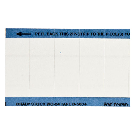 WO Cloth Lbls 0.625x1.5 WT 25/PK