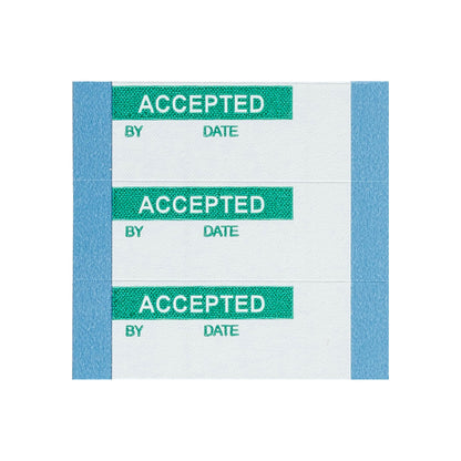 Quality Ctrl Lbls Polyester Grn/Wh 25Pk