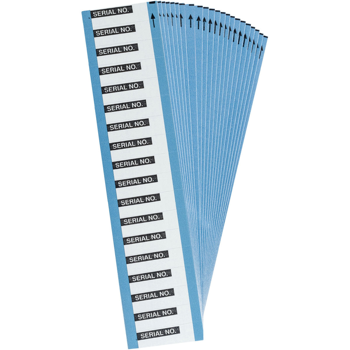 Inventory Control Lbls Cloth Blk/Wh 25Pk