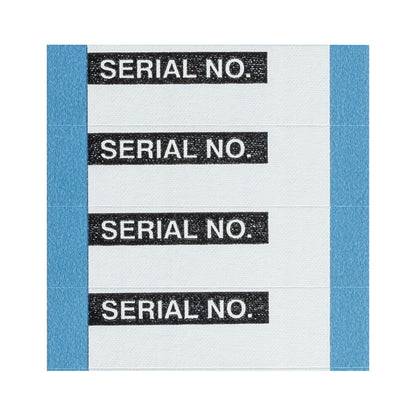 Inventory Control Lbls Cloth Blk/Wh 25Pk