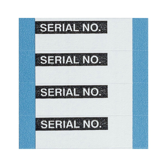 Inventory Control Lbls Cloth Blk/Wh 25Pk