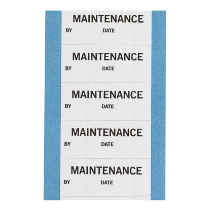Maint Lbls Cloth Blk/Wh 25Pk