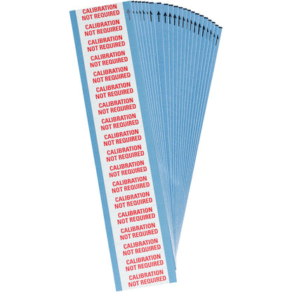 Calibration Lbls .5x1.5 Cloth Rd/Wh 25Pk
