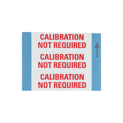 Calibration Lbls .5x1.5 Cloth Rd/Wh 25Pk